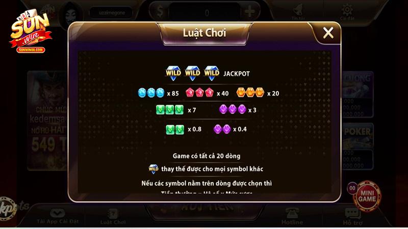 Kim cương chính là slot game có lượt người chơi truy cập trải nghiệm cao nhất